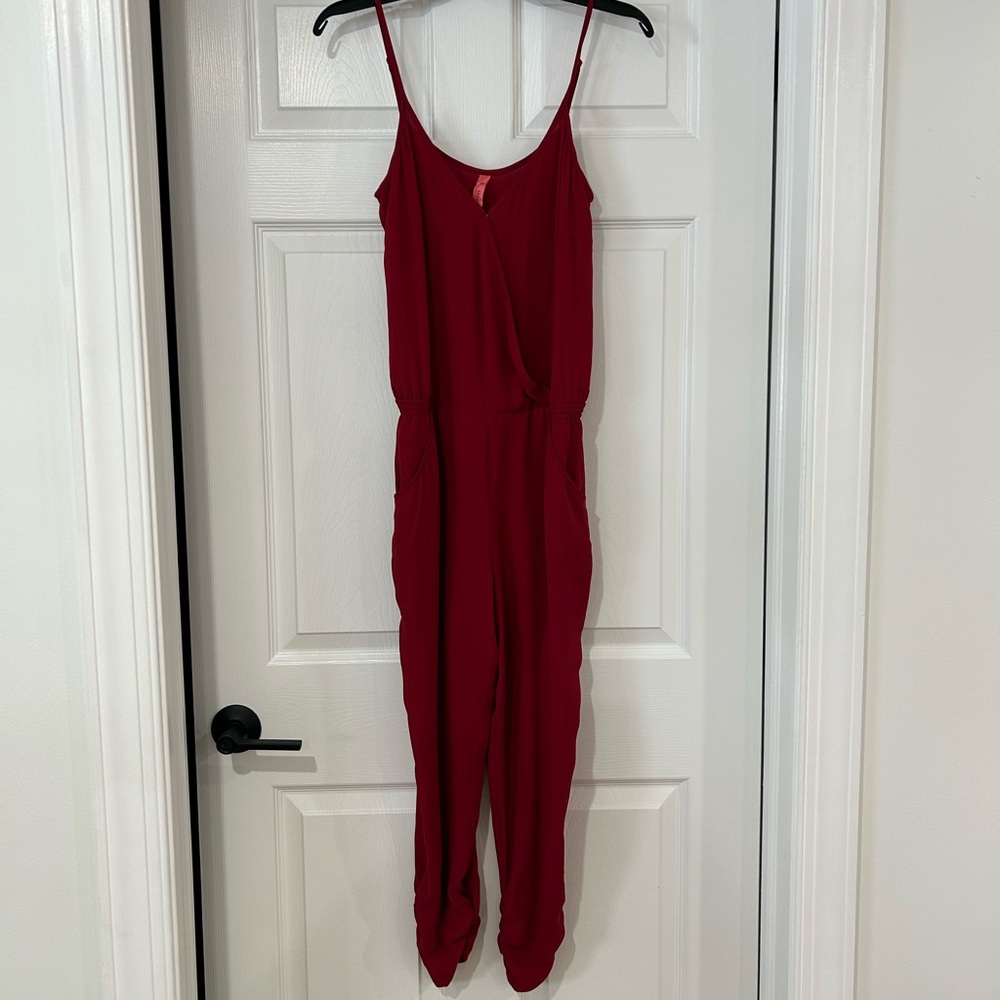 Beautiful red/cranberry jumpsuit